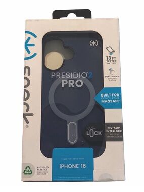 New Speck Presidio 2 Pro for iPhone 16, Click Lock, Coastal Blue ~ New In Box